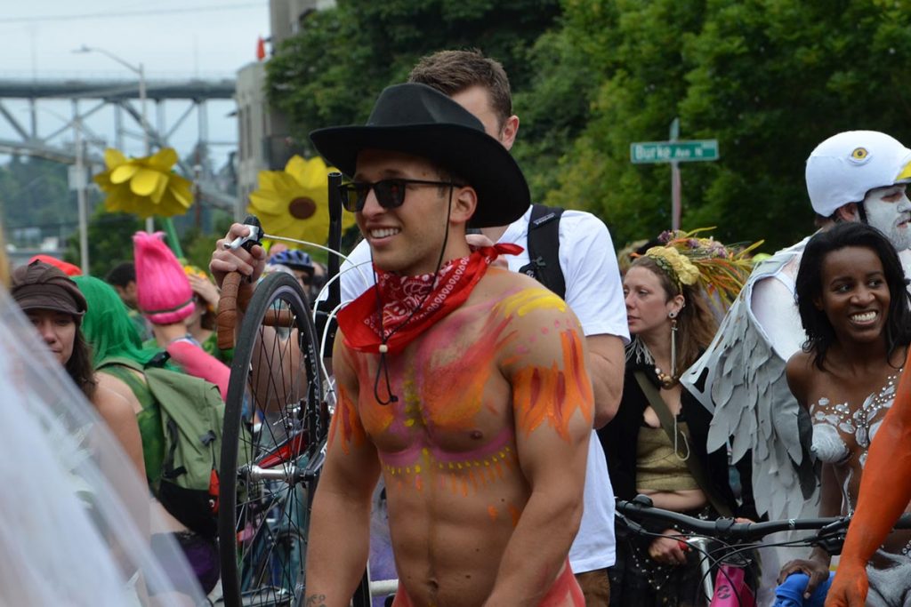 Seattle S Solstice Naked Bike Ride And Solstice Festival Pictures