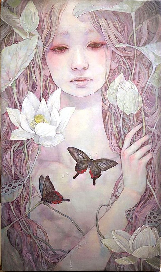 Sexy Female Portraits: Surrealistic Oil Paintings by Miho Hirano