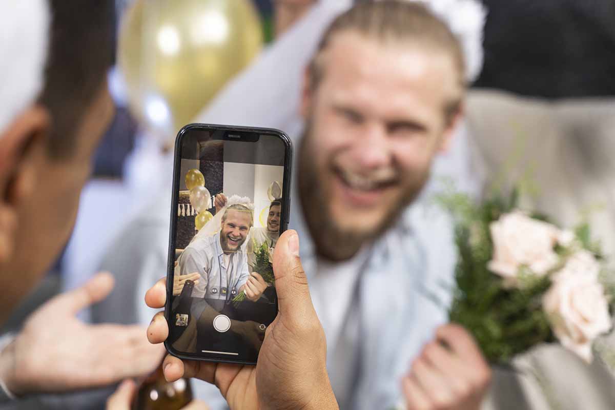 web app to collect wedding guest photo