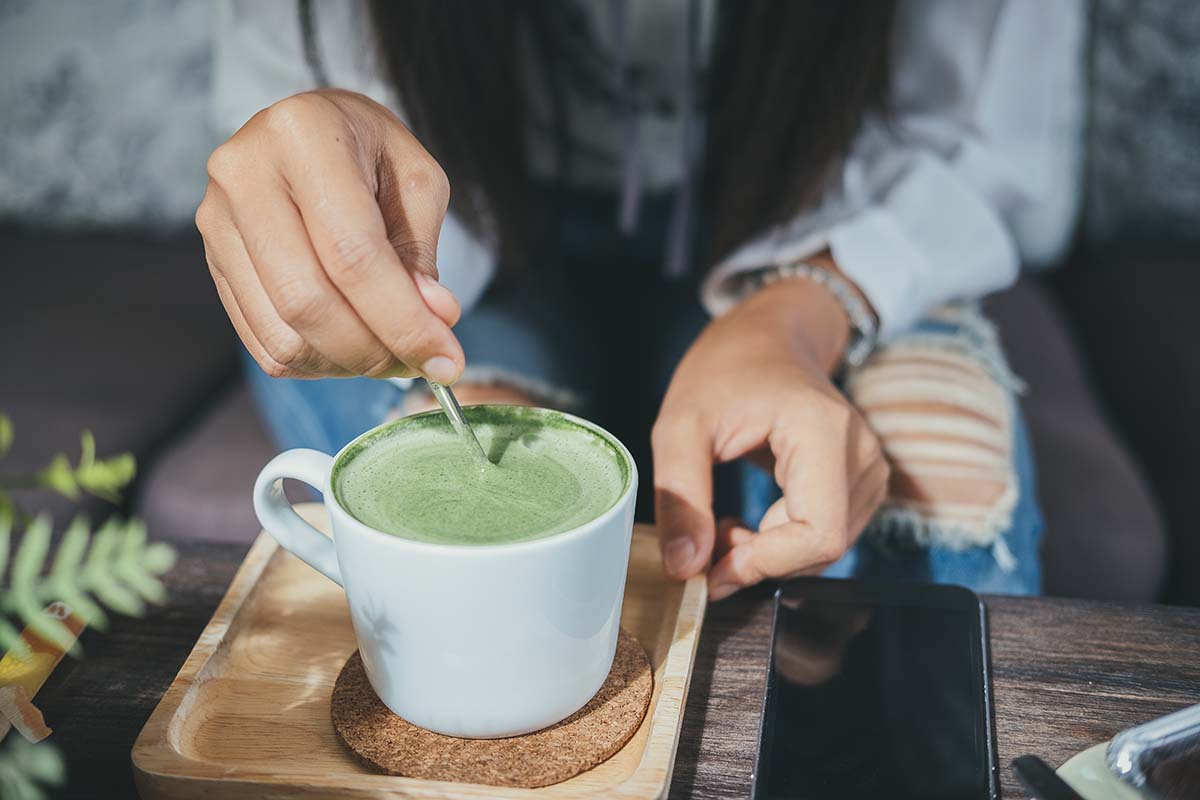 the gut and matcha tea